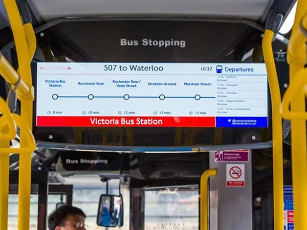 Deploy digital public transportation using digital signage Deploy digital public transportation using digital signage