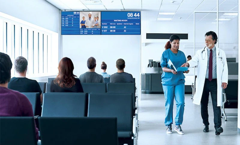 Gomany's healthcare digital signage solution improves the work efficiency of medical staff and optimizes the diagnosis experience of patients